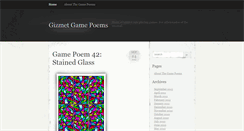 Desktop Screenshot of gamepoems.gizmet.com